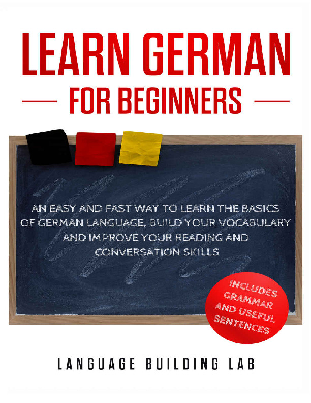 Learn German For Beginners By Language Building LAB PDF Download