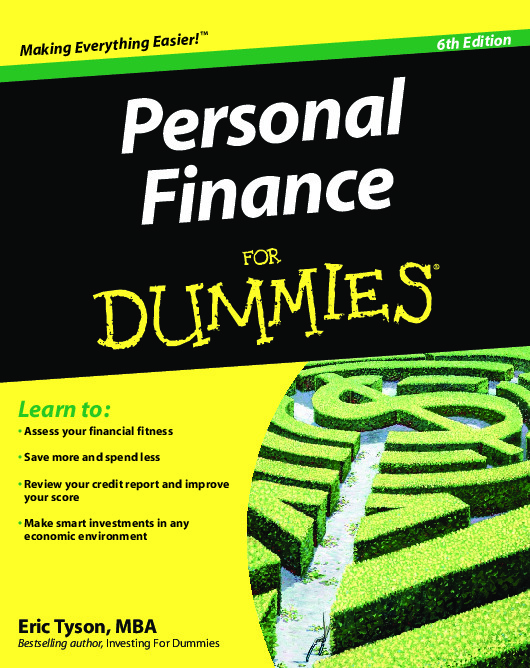 Personal Finance for Dummies by Eric Tyson PDF download