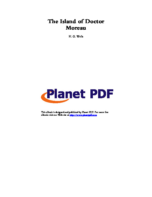 the island of doctor moreau pdf