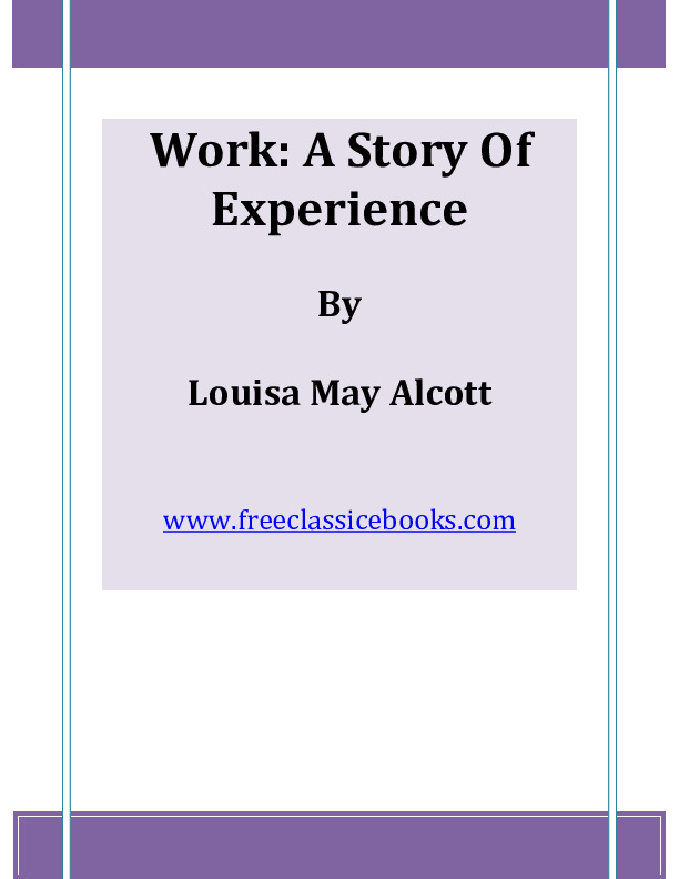 Work A Story Of Experience by Louisa May Alcott PDF download