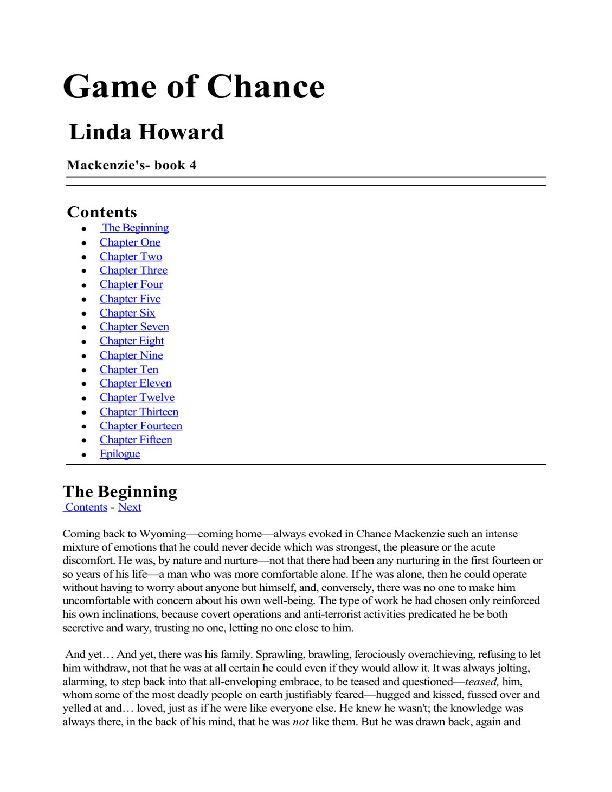 A Game Of Chance by Linda Howard PDF download A Game Of Chance by Linda Howard PDF download